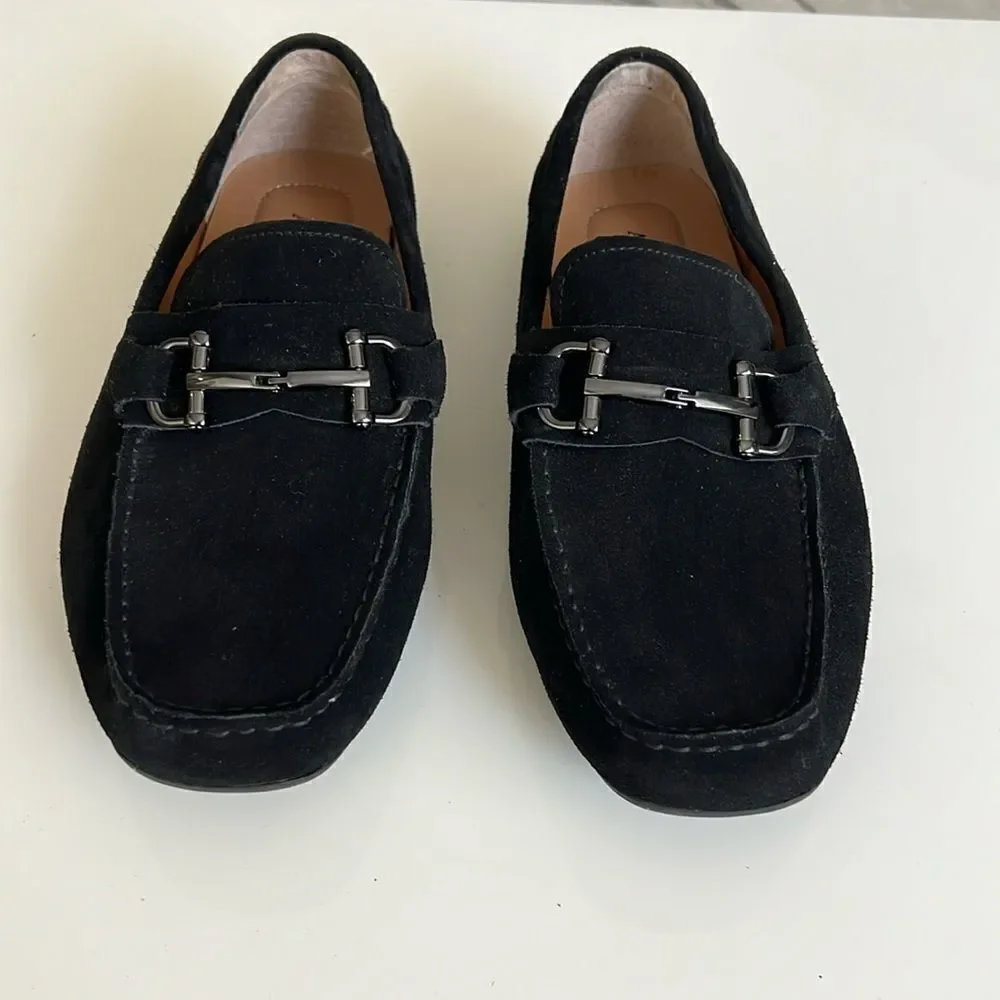 Alfani | Shoes | Alfani Mensblack Suede Loafers Shoes W 